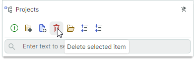 Delete model from toolbar