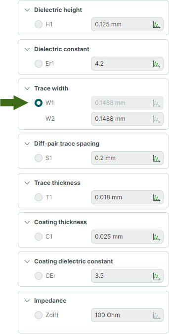 Set trace parameters