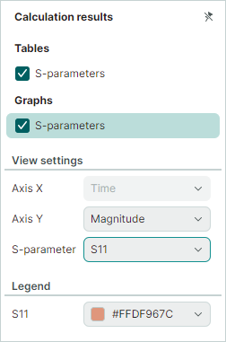 Graph settings