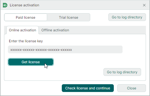 Get license