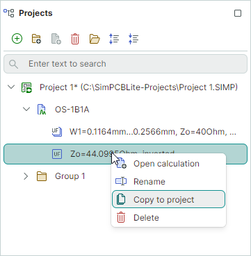 Copy calculation command