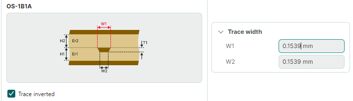 Parameter highlighted in the preview area