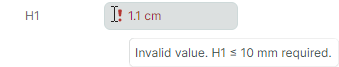Parameter value out of range warning