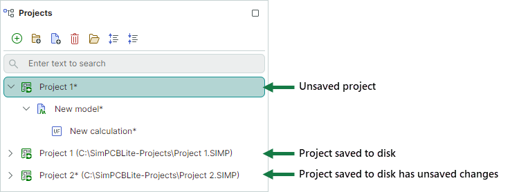 project-save-saved-and-nonsaved-projects