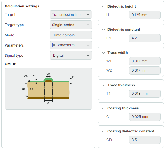 Switch to time domain calculations