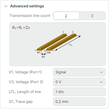 Calculation parameters